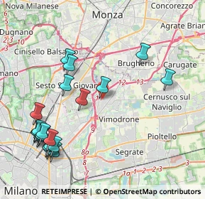 Mappa Via Enrico Fermi, 20093 Cologno Monzese MI, Italia (4.9155)