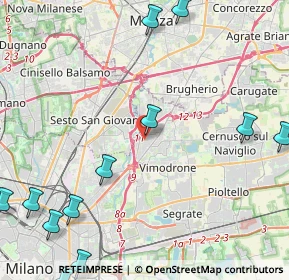 Mappa Via Enrico Fermi, 20093 Cologno Monzese MI, Italia (6.34833)
