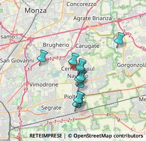 Mappa Via Cesare Battisti, 20063 Cernusco sul Naviglio MI, Italia (2.60455)