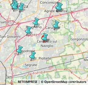 Mappa Via Cesare Battisti, 20063 Cernusco sul Naviglio MI, Italia (5.04833)