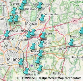 Mappa Via Cesare Battisti, 20063 Cernusco sul Naviglio MI, Italia (9.8985)