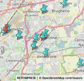 Mappa Via Tevere, 20093 Cologno Monzese MI, Italia (2.34563)