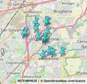Mappa Via Tevere, 20093 Cologno Monzese MI, Italia (1.164)