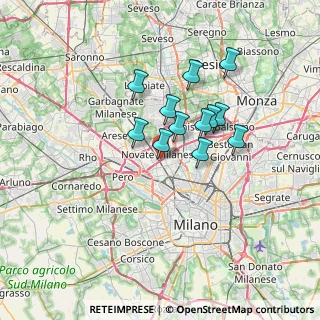 Mappa Via Giovanni Boccaccio, 20026 Novate Milanese MI, Italia (5.2875)