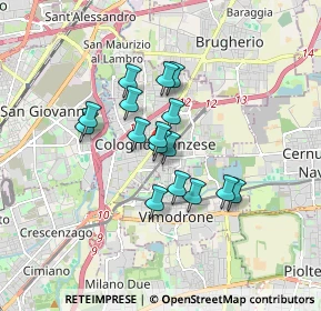 Mappa Via Goffredo Mameli, 20093 Cologno Monzese MI, Italia (1.2425)