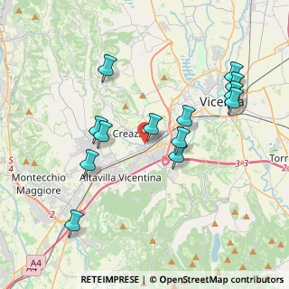 Mappa Via Palladio, 36051 Creazzo VI, Italia (3.88231)