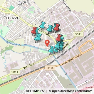 Mappa Via Palladio, 36051 Creazzo VI, Italia (0.3025)