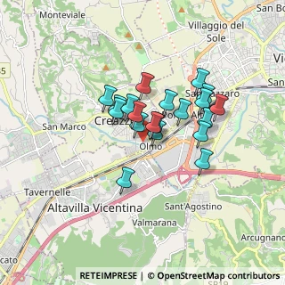 Mappa Via Palladio, 36051 Creazzo VI, Italia (1.2315)