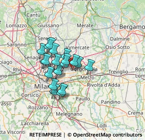 Mappa Via Gaetano Donizetti, 20063 Cernusco sul Naviglio MI, Italia (9.5295)