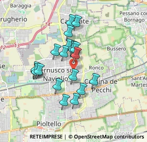 Mappa Via Gaetano Donizetti, 20063 Cernusco sul Naviglio MI, Italia (1.461)