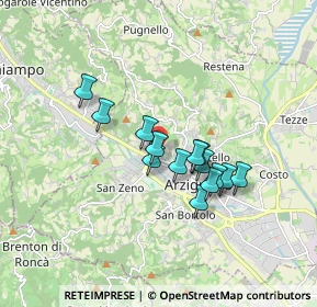 Mappa Via Dalmazia, 36071 Arzignano VI, Italia (1.30714)