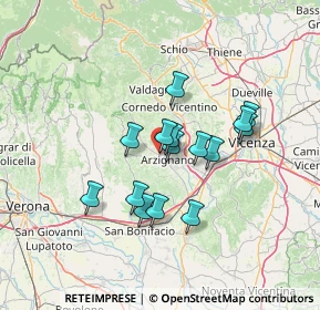 Mappa Via Tiziano, 36071 Arzignano VI, Italia (10.68067)