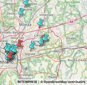 Mappa Via Naviglio, 20063 Cernusco sul Naviglio MI, Italia (11.1635)