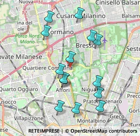 Mappa Via Giuditta e Giulia Grisi, 20161 Milano MI, Italia (1.91429)