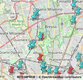 Mappa Via Giuditta e Giulia Grisi, 20161 Milano MI, Italia (3.1205)