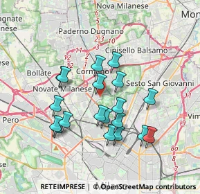 Mappa Via Giuditta e Giulia Grisi, 20161 Milano MI, Italia (3.21)