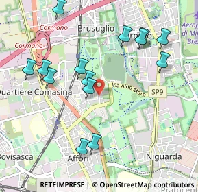 Mappa Via Giuditta e Giulia Grisi, 20161 Milano MI, Italia (1.07714)
