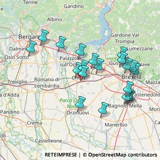 Mappa Via Vecchia per Castelcovati, 25032 Chiari BS, Italia (15.4165)