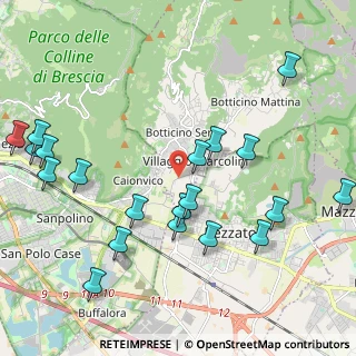 Mappa Via Molino Prati, 25082 Botticino BS, Italia (2.459)