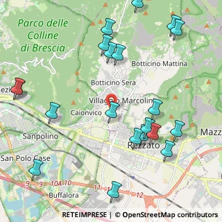 Mappa Via Molino Prati, 25082 Botticino BS, Italia (2.599)
