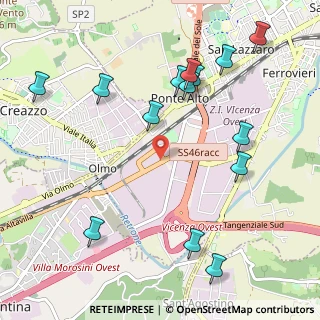 Mappa Via della Ceramica, 36100 Vicenza VI, Italia (1.22286)