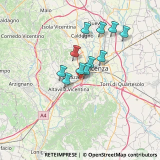 Mappa Via della Ceramica, 36100 Vicenza VI, Italia (5.77727)