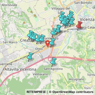 Mappa Via della Ceramica, 36100 Vicenza VI, Italia (1.936)