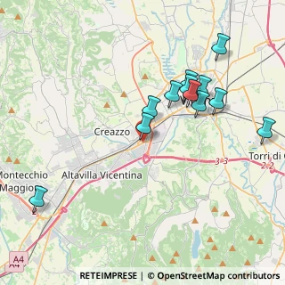 Mappa Via della Ceramica, 36100 Vicenza VI, Italia (3.99167)