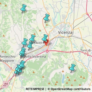 Mappa Via della Ceramica, 36100 Vicenza VI, Italia (5.44857)