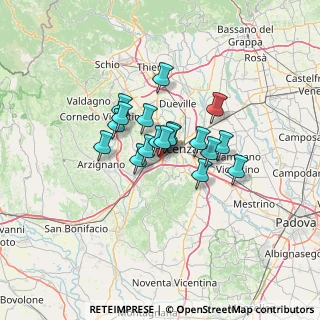 Mappa Via della Ceramica, 36100 Vicenza VI, Italia (8.47667)