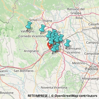 Mappa Via della Ceramica, 36100 Vicenza VI, Italia (7.29308)