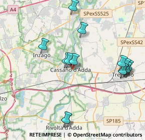 Mappa Piazza Giuseppe Perrucchetti, 20062 Cassano d'Adda MI, Italia (4.24357)