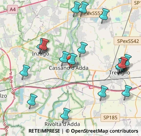 Mappa Piazza Giuseppe Perrucchetti, 20062 Cassano d'Adda MI, Italia (4.6675)