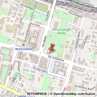 Mappa Via Cefalonia, 55, 25124 Brescia, Brescia (Lombardia)