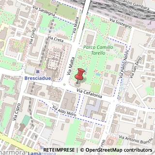 Mappa Via Cefalonia, 70, 25124 Brescia, Brescia (Lombardia)