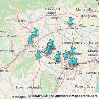 Mappa Via Francesco Petrarca, 36043 Camisano Vicentino VI, Italia (11.98385)