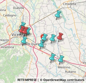 Mappa Via Monache, 36040 Grumolo delle Abbadesse VI, Italia (6.70643)