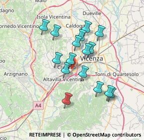 Mappa Strada Padana Verso Verona, 36051 Creazzo VI, Italia (6.08375)