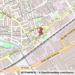 Mappa Via Olmo, 43, 36051 Creazzo, Vicenza (Veneto)