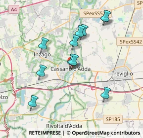 Mappa Piazza Generale Domenico Perrucchetti, 20062 Cassano d'Adda MI, Italia (3.55727)