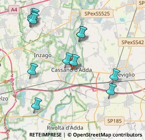 Mappa Piazza Generale Domenico Perrucchetti, 20062 Cassano d'Adda MI, Italia (4.43833)