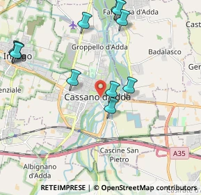 Mappa Piazza Generale Domenico Perrucchetti, 20062 Cassano d'Adda MI, Italia (2.31545)