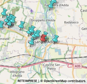 Mappa Piazza Generale Domenico Perrucchetti, 20062 Cassano d'Adda MI, Italia (2.417)