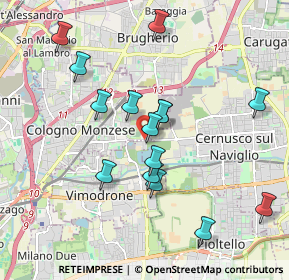 Mappa MI 20090, 20093 Cologno Monzese MI, Italia (1.81333)