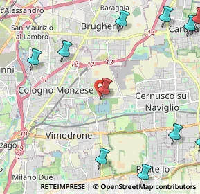 Mappa MI 20090, 20093 Cologno Monzese MI, Italia (3.10182)
