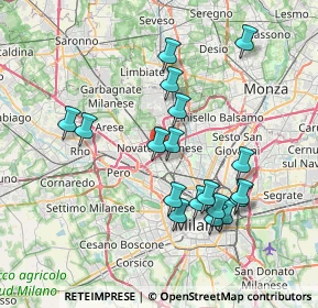 Mappa 20026 Milano MI, Italia (7.28111)