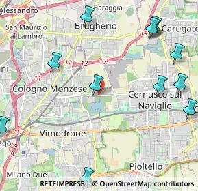 Mappa SP 120, 20063 Cernusco sul Naviglio MI, Italia (2.83167)