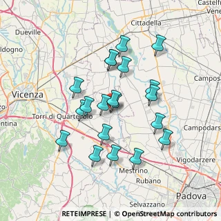 Mappa Viale Margherita, 36043 Camisano Vicentino VI, Italia (6.415)
