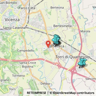 Mappa Via Zamenhof Ludovico Lazzaro, 36100 Vicenza VI, Italia (1.34167)