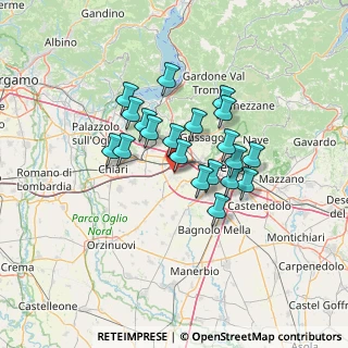 Mappa Via Romanino, 25039 Travagliato BS, Italia (10.418)